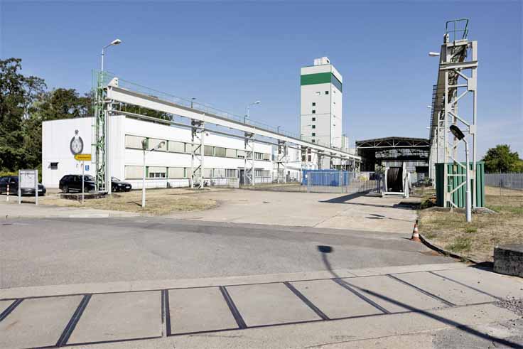 Foto des Endlagers Morsleben über Tage